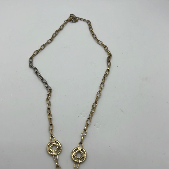 Gold/silver multi crystal stone chocker - Picture 4 of 10